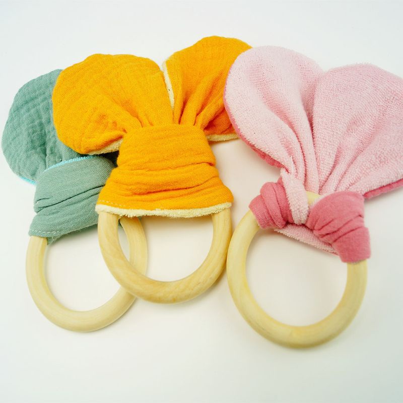 Mary Mainan Teether Bayi Newborn Bahan Kayu