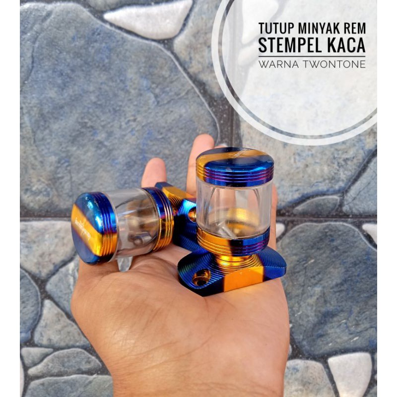 

tutup stempel minyak rem twotone