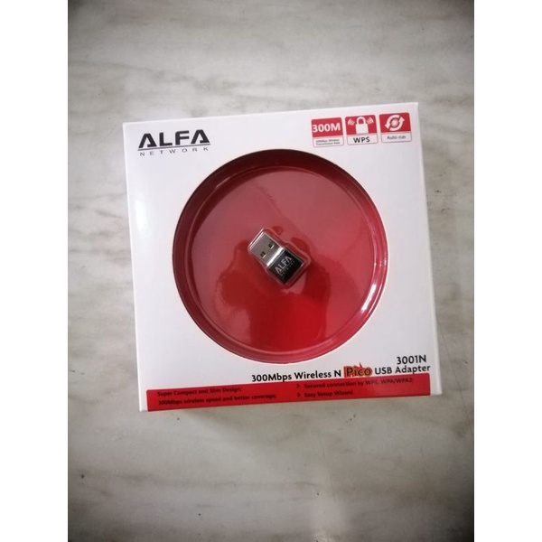Alfa Wifi USB Adapter Mini 3001N 300 MBPS Support Win 10
