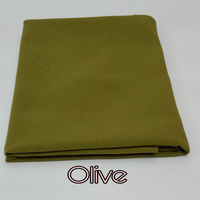 Pashmina Diamond/ Pashmina Polos Isabella/ Pasmina Sabyan Murah 175x75-Olive