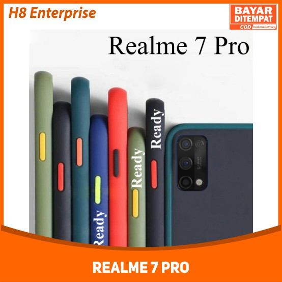 Case Oppo Realme 7 Pro Silikon Soft Case Colored Frosted