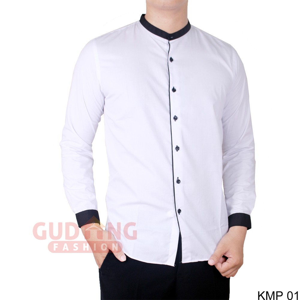 Kemeja Koko Muslim Kerah Shanghai Slimfit Panjang - KMP 01