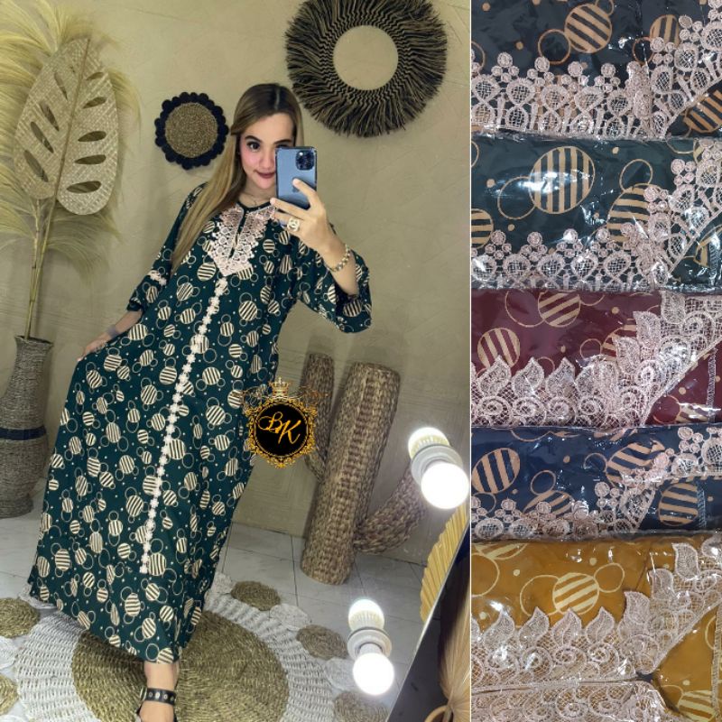 Longdress Arabian Jumbo  Ld 130 | Longdress Renda Jumbo | Daster Arab Jumbo |-1