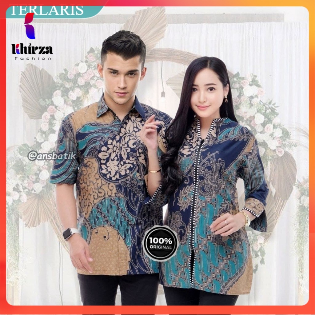 [12.12] COUPLE BATIK NEW HEM BLUS BLOUSE TRENDING INTERNATIONAL COUPLE SERAGAM TERLARIS PD3 -BATIK PITTO