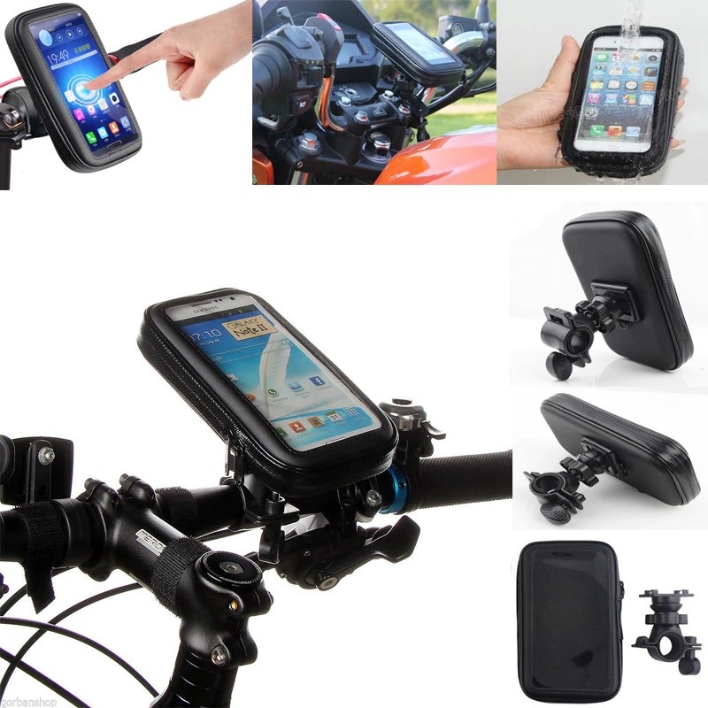Phone Holder Sepeda Anti Air - 5.5 Inch Waterproof