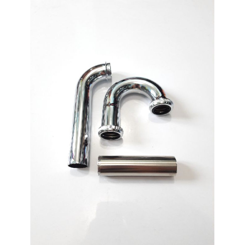 Sifon Leher Angsa Wastafel Pencet On off Soligen Afur air Stainless (A159)
