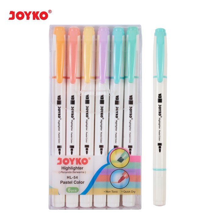 

Arm Highlighter Joyko HL-54 Pastel Color - 6 Warna