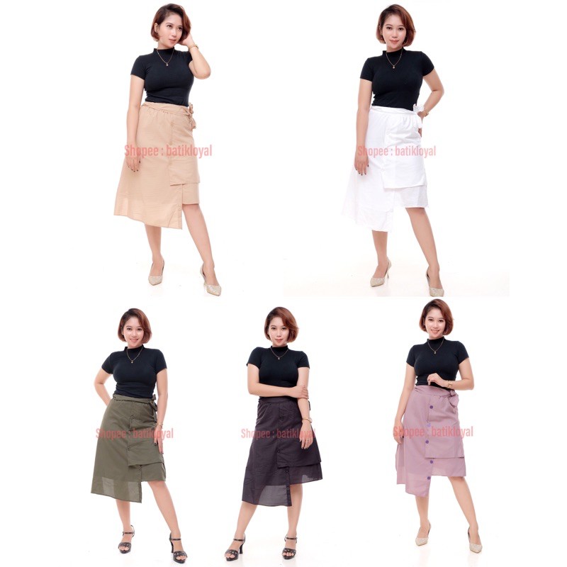 Loyal Rok Pendek Layer Rok Mini Bahan Katun Ukuran M L XL