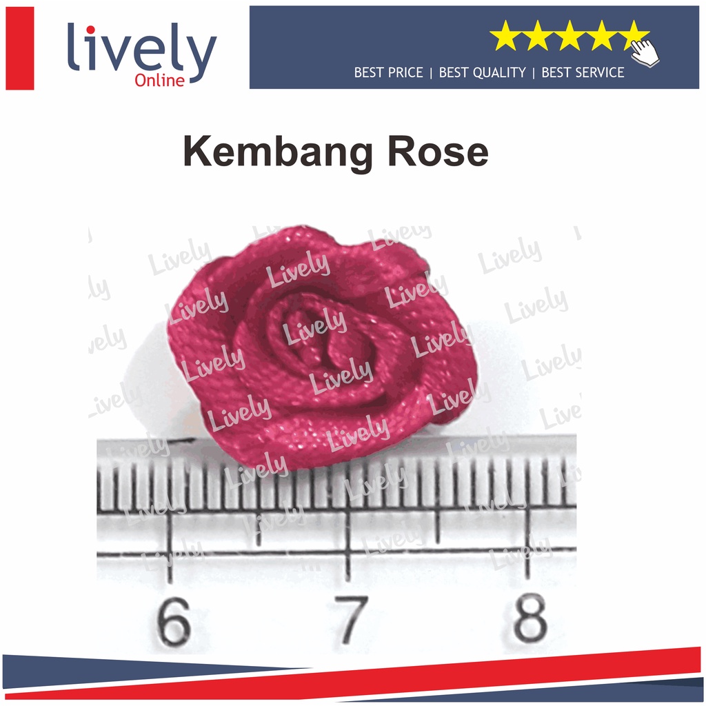 Bunga Kembang Rose Satuan Prakarya