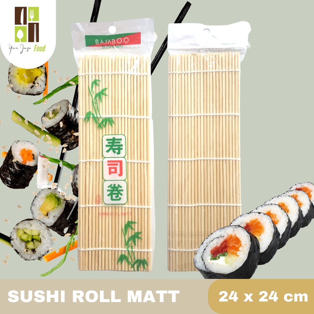 Sushi Roll Matt Gulungan Sushi Bamboo Sushi Mat Plastik Sushi Mat Plastik Kemasan Kardus