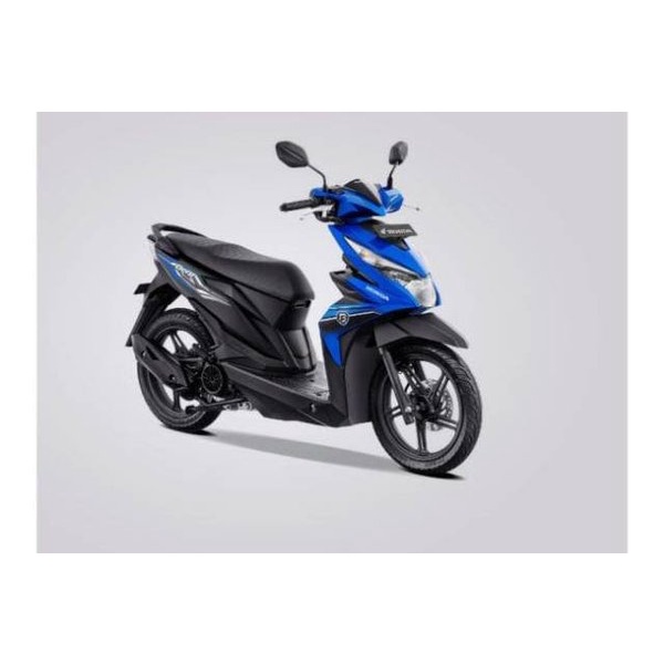 striping honda beat fi esp 2018 2019 biru hitam stiker list motor standar