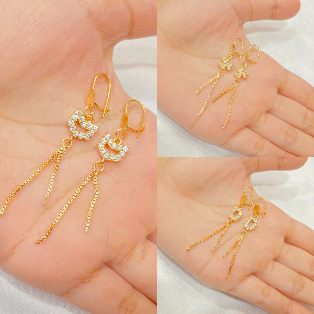 Anting Jurai Lapis Emas Macam Model Aksesoris Perhiasan Wanita