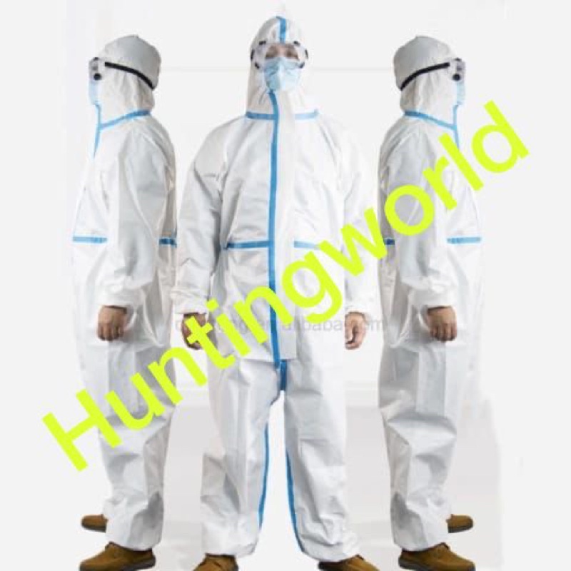 HAZMAT COVERALL MEDIS BLUE SEALER KEMENKES ( APD )