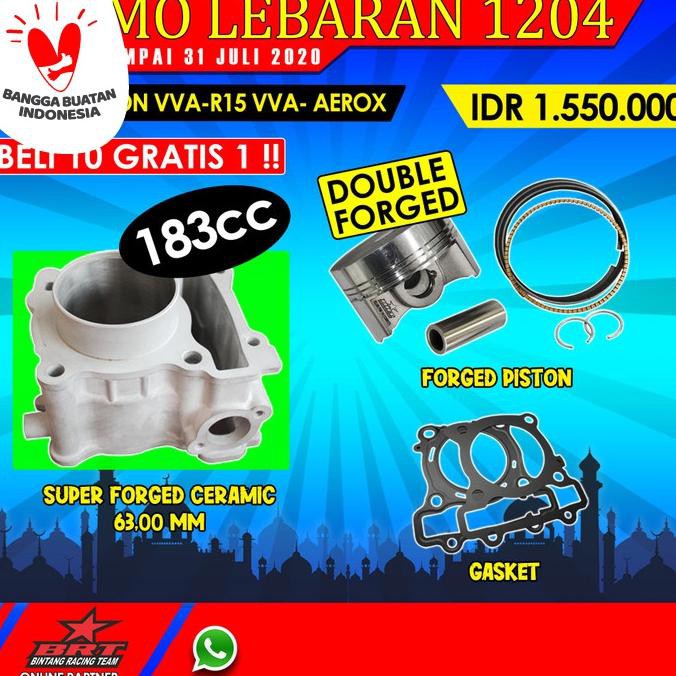 Paket Bore Up BRT 63mm Ceramic Yamaha Nmax Aerox