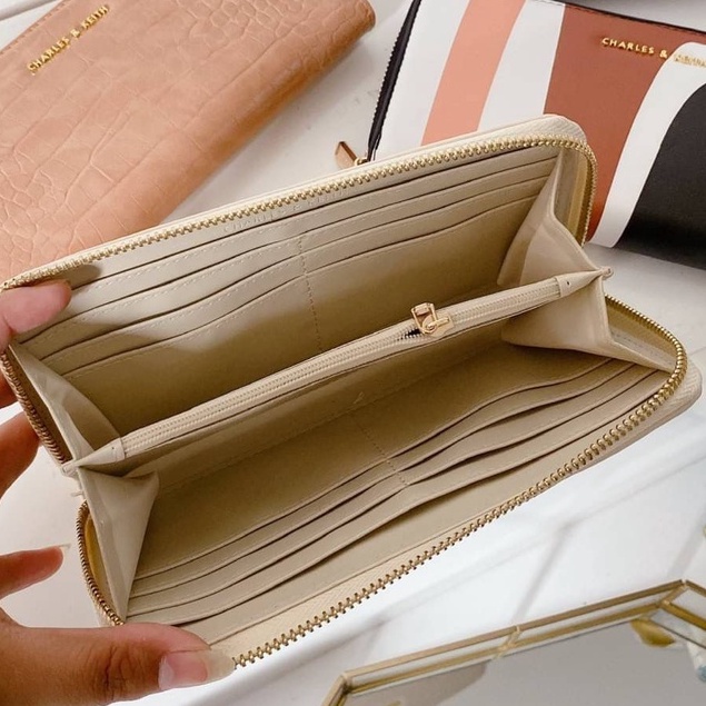 Dompet Panjang Wanita Import / Impor Lucu Resleting Kulit Premium C Wallet Branded Murah Berkualitas Original C LONG WALLET ORI by taspremium id