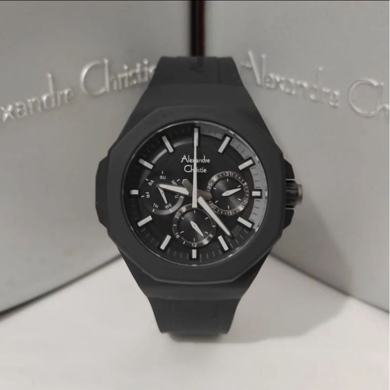 Jam Tangan Alexandre Christie Wanita AC 6590 Wanita / AC6590 BF Full Black Original