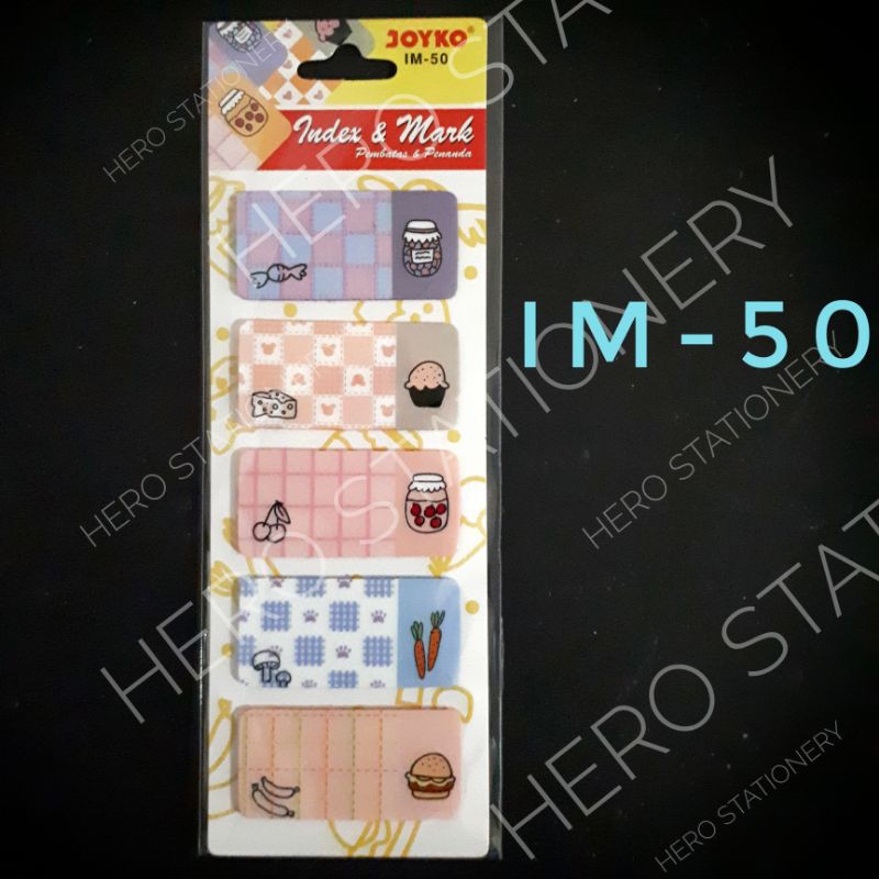 

Stiker sticker pembatas buku index mark joyko motif makanan IM-50