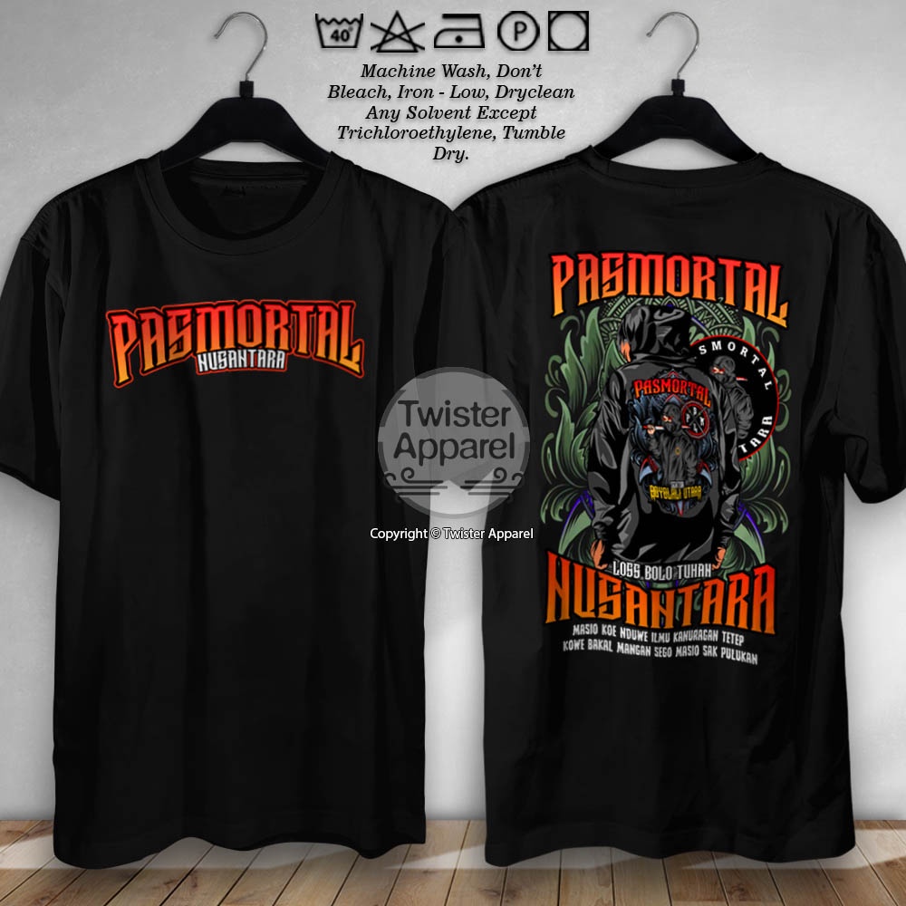 Kaos Pasmortal Bolo Tuhan Magicom Sakti Pasukan Moro Nguntal Perguruan Suko Nedo Tshirt Distro Combe
