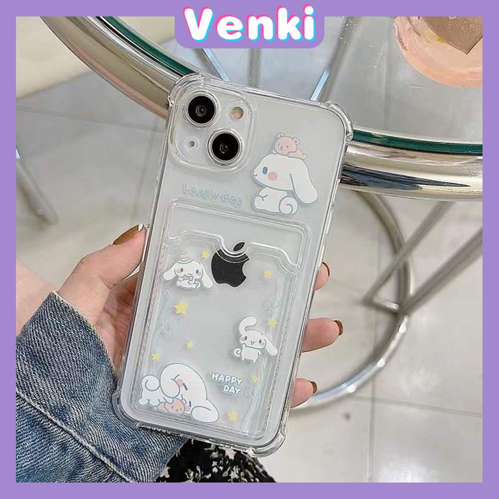 iPhone Case Card Case Silicone Soft Case Clear Case Photo Storage Card Holder Camera Full Coverage Protection Airbag Shockproof Case Cartoon Cute Style For iPhone 13 Pro Max iPhone 12 Pro Max iPhone 11 Pro Max iPhone 7 Plus iPhone XR XS MAX Pro 12 XS 11