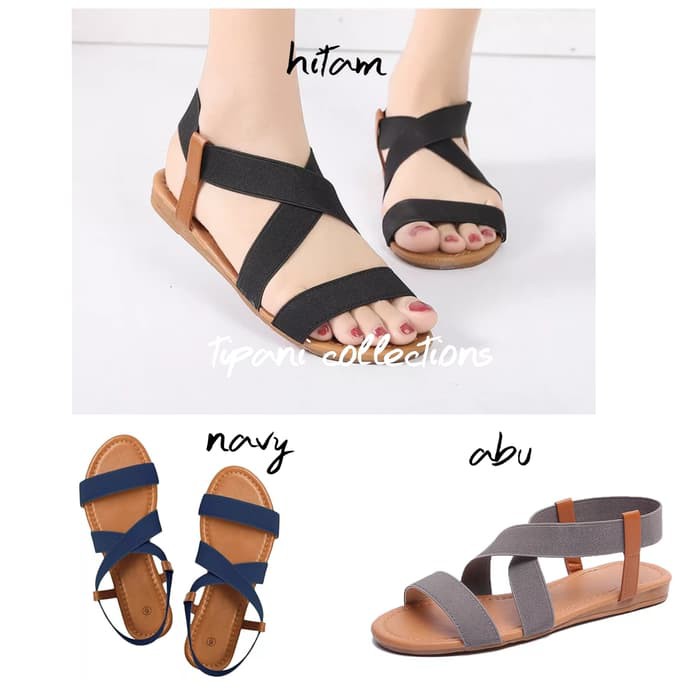 SANDAL TEPLEK WANITA XENA BAHAN KARET LENTUR