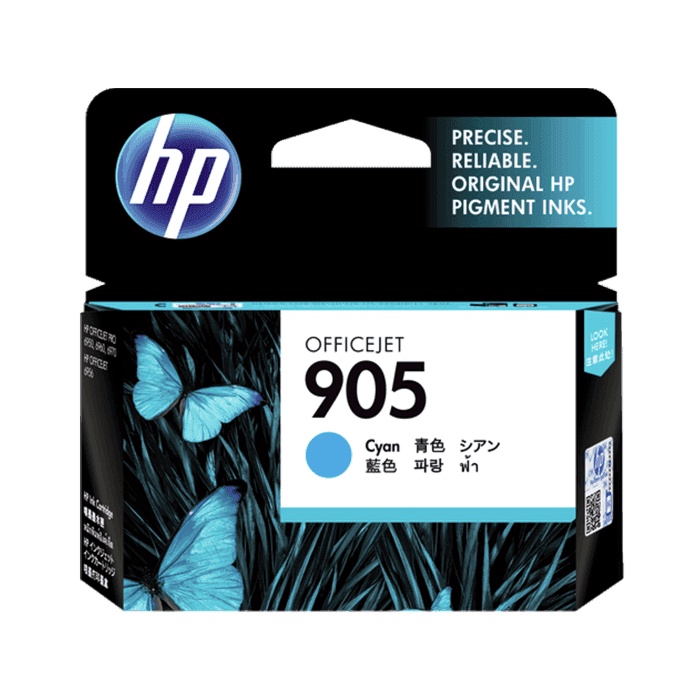 Tinta HP 905 Cyan Original Cartridge - T6M02AA