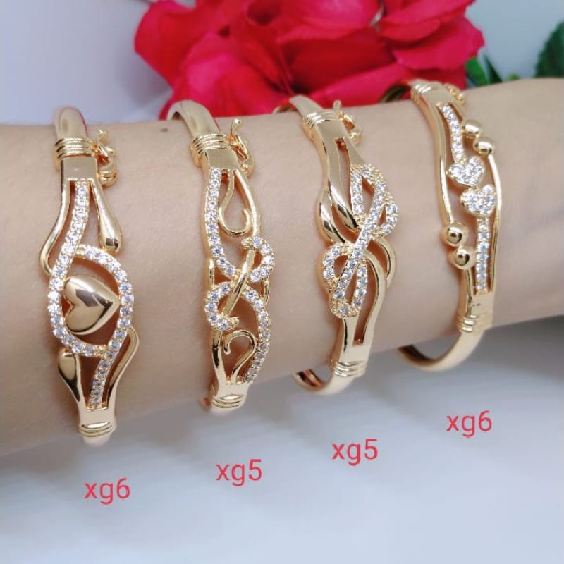 GELANG TANGAN WANITA BANGLE GOLONG GOLD