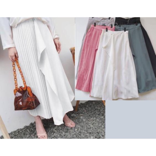 ZR Rok senorita / Rok plisket wanita terbaru / rok wanita muslimah