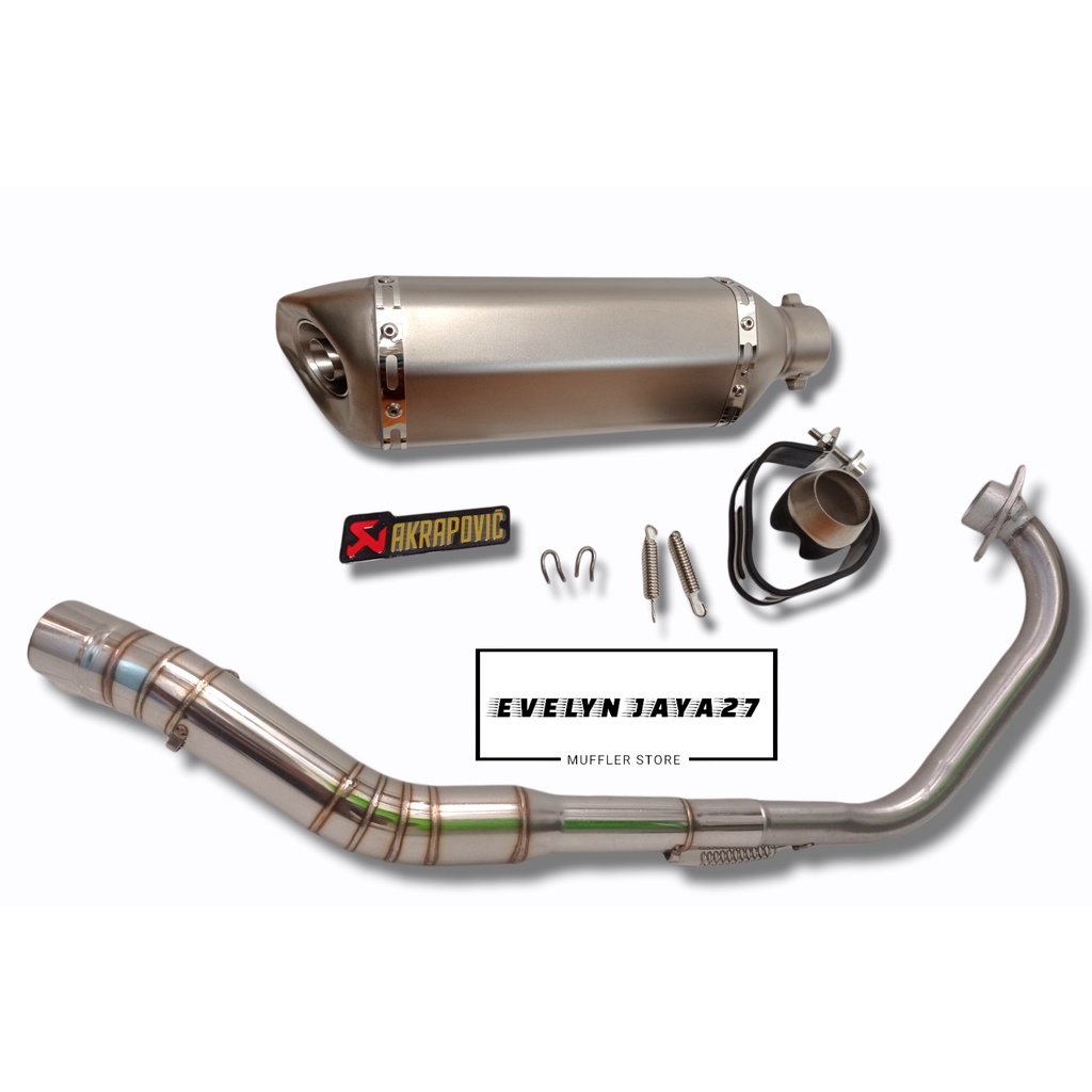 knalpot import Taiwan AKRAPOVIC HEXA FULLSYSTEM VIXION R15 CBR 150 CB 150 GSX-R MX KING XABRE SONIC 