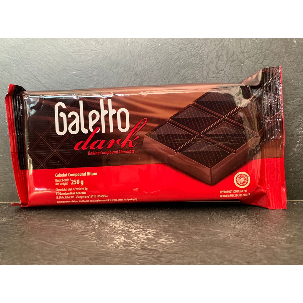 

Galetto Dark Chocolate Compound 250gram