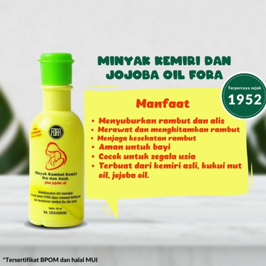 Jual Fora Minyak Kemiri Penyubur Rambut Bayi Anak Orang Tua Plus Jojoba Oil Indonesia Shopee Indonesia