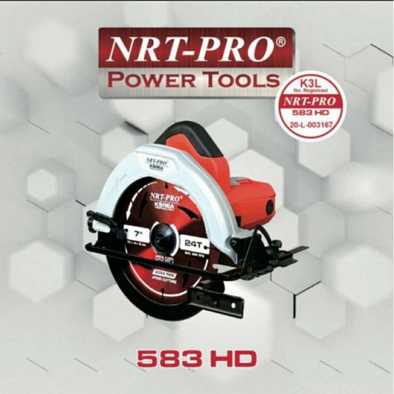 NRT PRO Mesin gergaji kayu 7 inch Laser circular saw NRT PRO 583 HD heavy duty