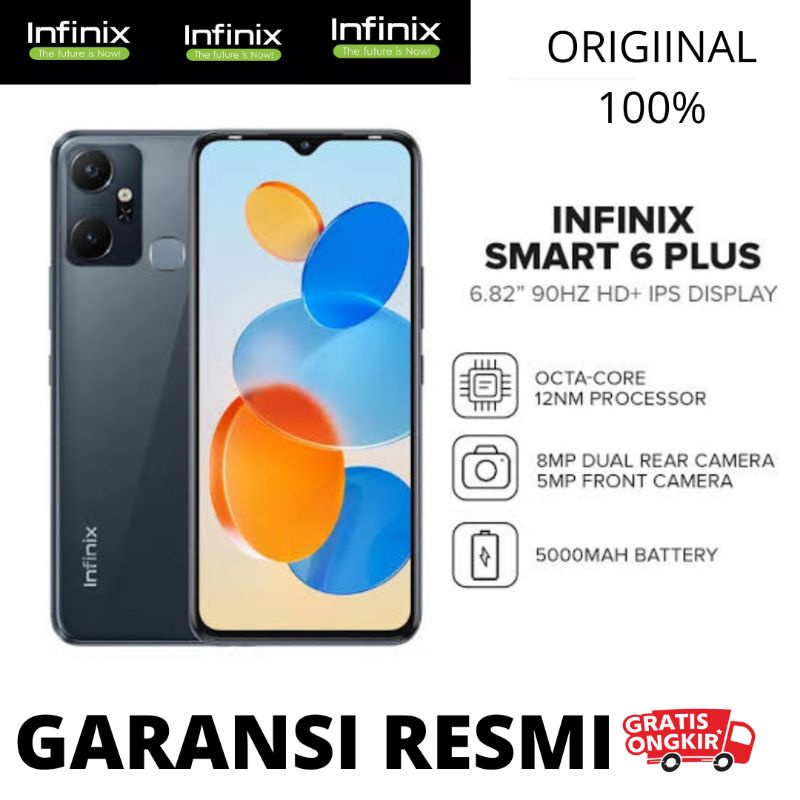 INFINIX SMART 6+ RAM 3/64GB GARANSI RESMI