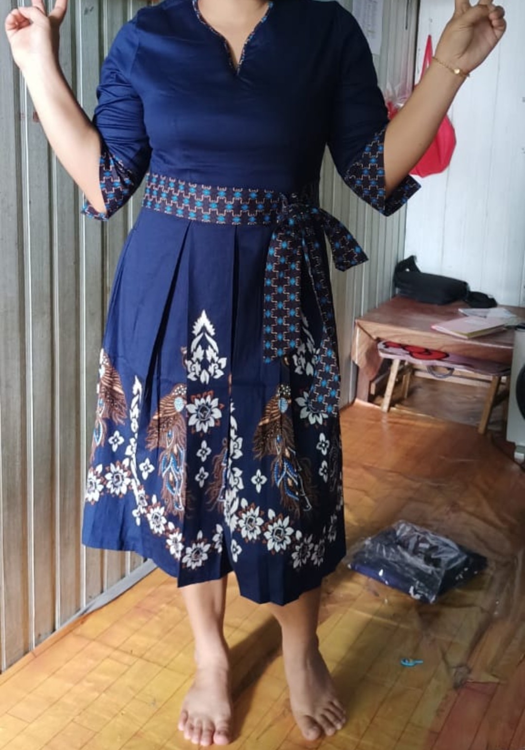 Kemeja Batik Anak 001 Jm - Dres Batik Anak - Kemeja Merah