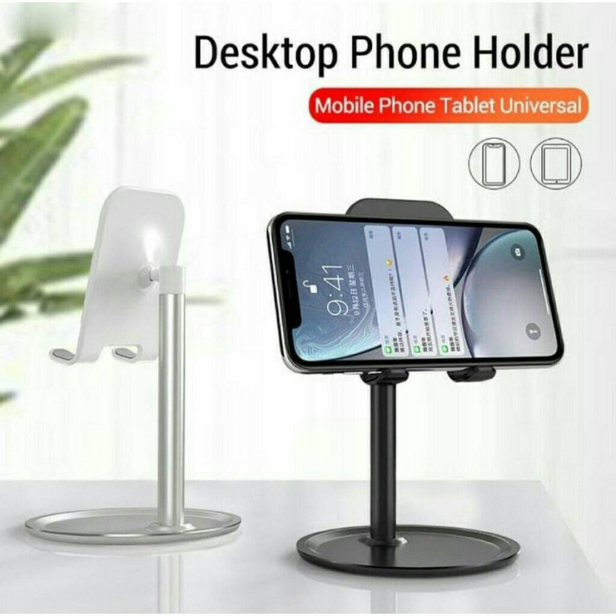 Folding Desktop Support Stand Phone Holder Standing HP Liftable Foldable Standing Meja Meeting Zoom