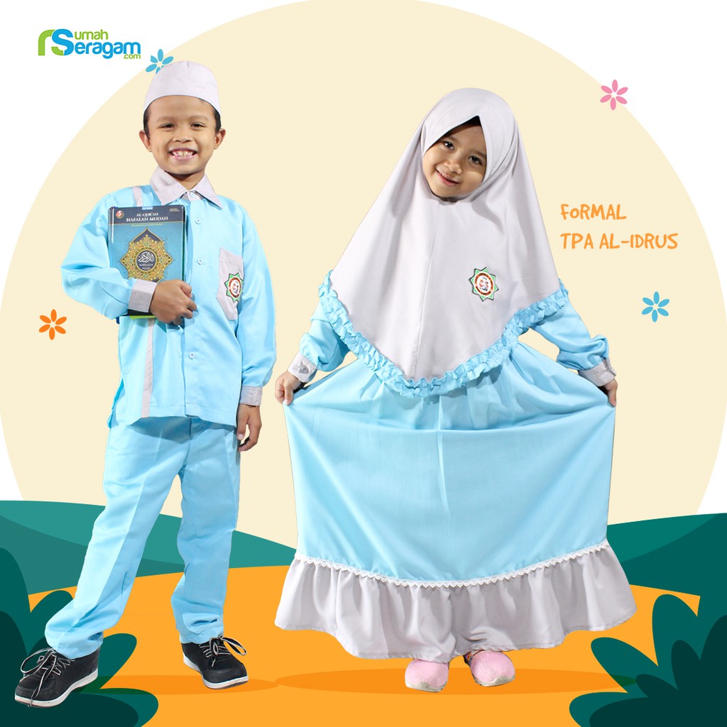 Warna Baju Seragam Untuk Tpa / Jual Tk0235 Baju Muslim ...