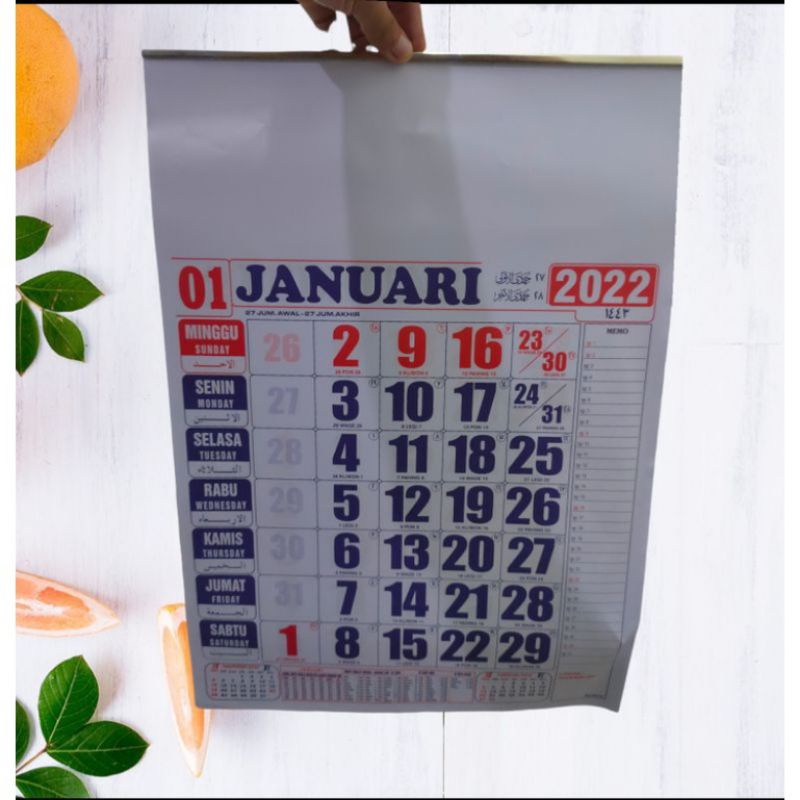 

kalender JUMBO 2022 UK 50x64 12 lembar