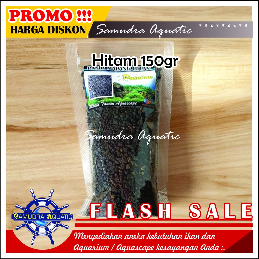 Pasir Hias MALANG HITAM 150gr, Pasir Hitam Malang Pasir Aquarium Aquascape KEMASAN PREMIUM