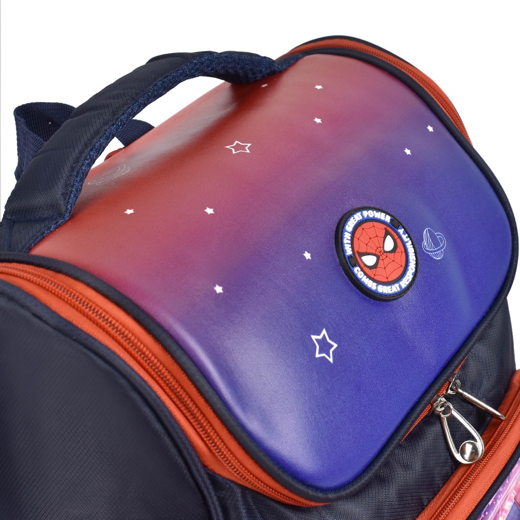 Tas Ransel Spiderman 85002 14 Inch Tas Cartoon Ransel Tas Sekolah Anak SD Tas Timbul Double Decker Import