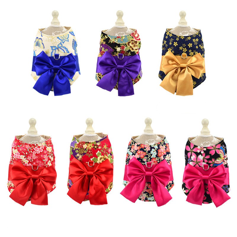 Cute Fashion Harness Japanese Kimono Style/Baju Anjing atau Pet Kimono Jepang Lucu