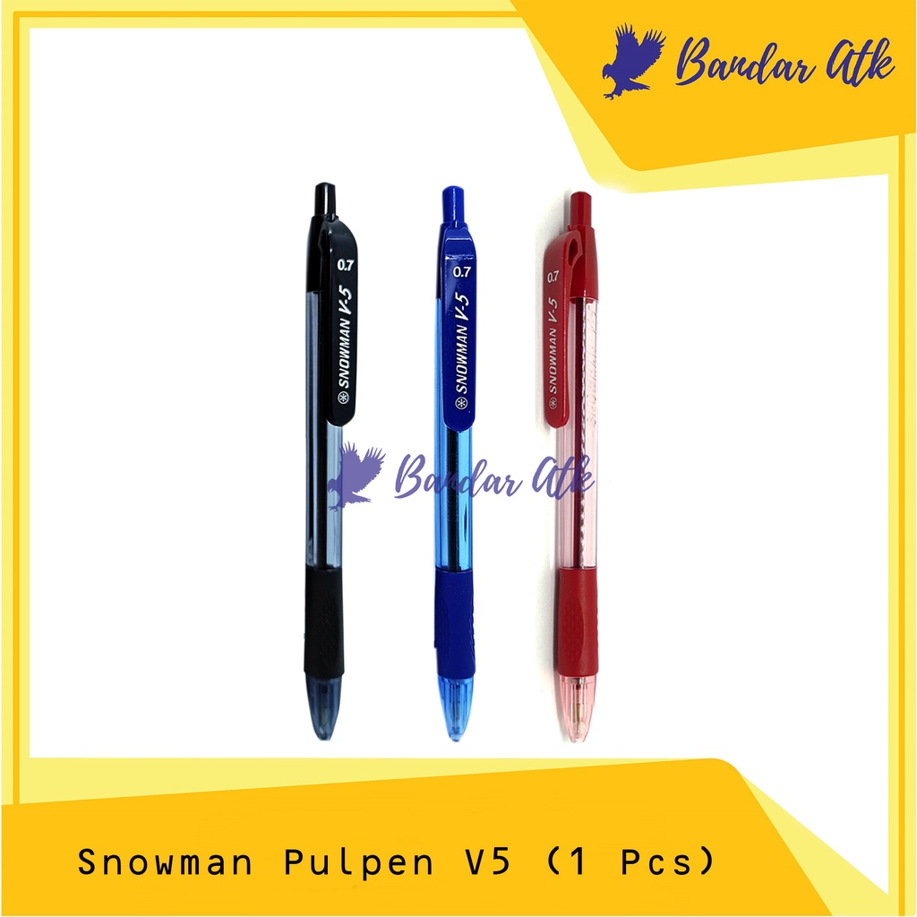 

PULPEN SNOWMAN V5 0.7 GEL PEN BALLPOINT [1 PCS]