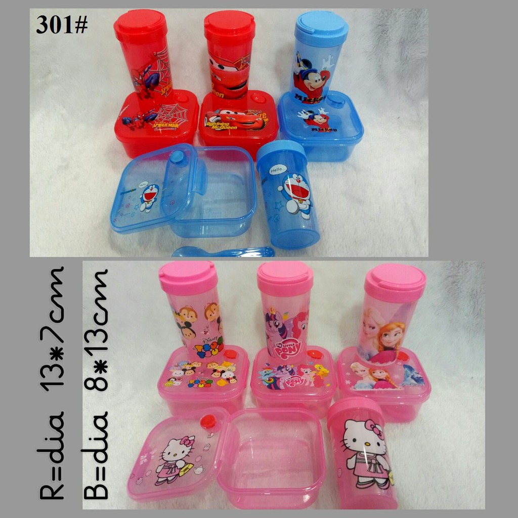 Rantangan anak / Bekal Anak / Rantangan Sekolah / Rantangan Set / Kotak Makan Karakter