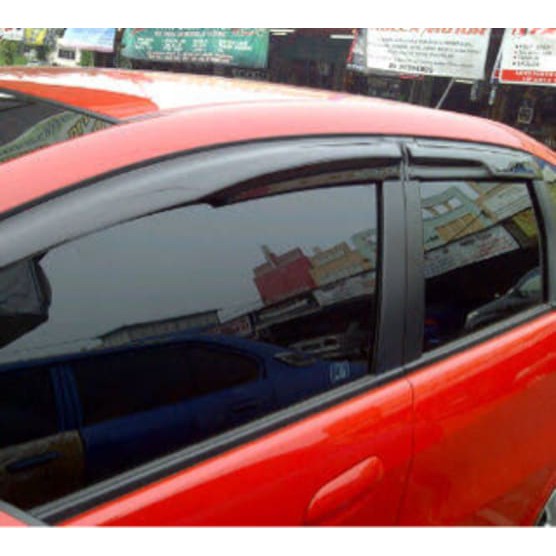 [Eksterior Mobil] Talang Air / Side Visor kenzaku Jazz 208-2014/GE8