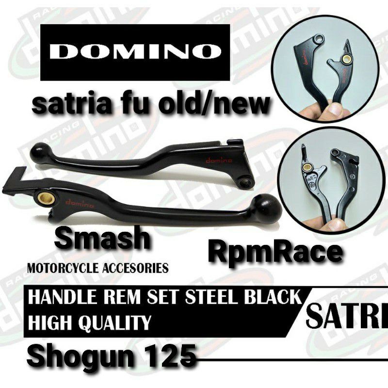 Handle Rem Standar tiger kiri kanan twotone black chrome universal tiger satria fu megapro cbr150r dll