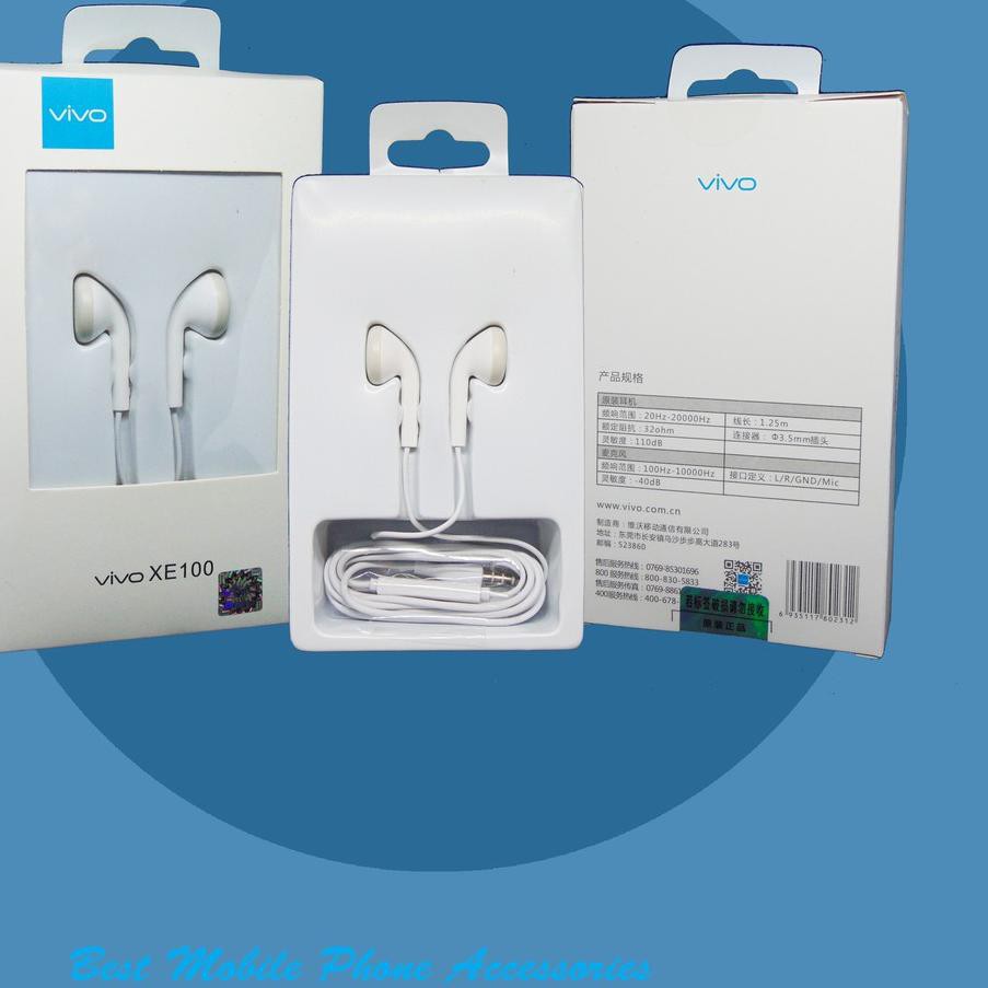 Terbaik Henset Vivo Original Earphone Vivo Original Headset Vivo Original