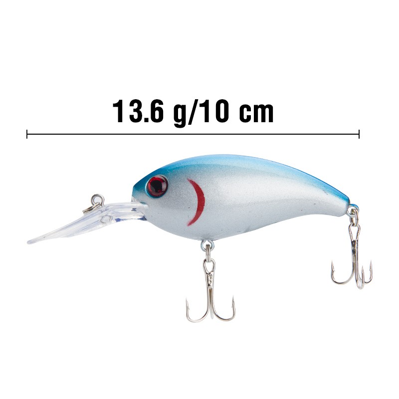 10cm/13.6g Umpan Mancing CrankBait Umpan Mancing CrankSet Umpan Pancing Buatan Minnow Lure Top Water Lure Alat Pancing Umpan Pancing relix nusantara Alat Pancing Murah Umpan Ikan Kail Pancing