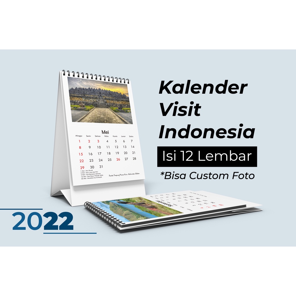 

KALENDER MEJA 2023 VISIT INDONESIA (BISA CUSTOM FOTO)