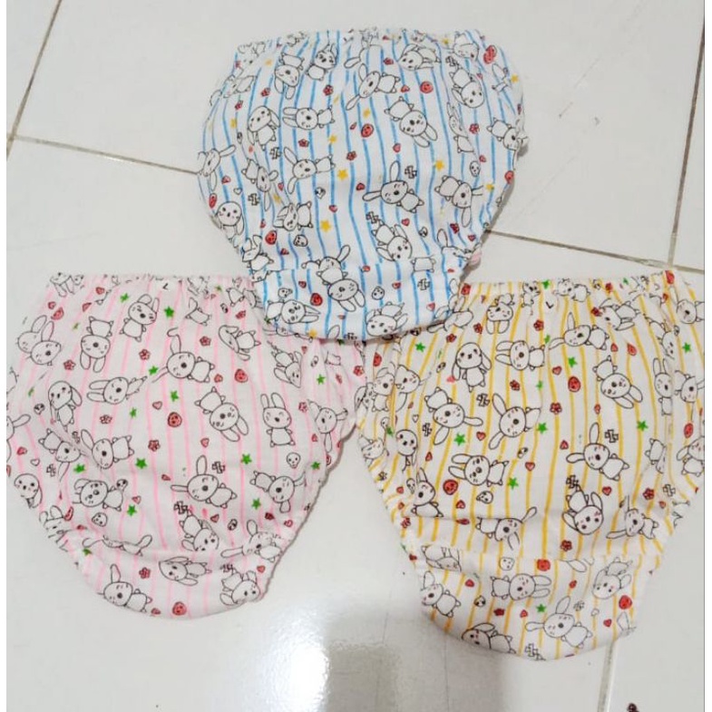 6 Pcs CD Kimpo anak cewek print kelinci Cotton