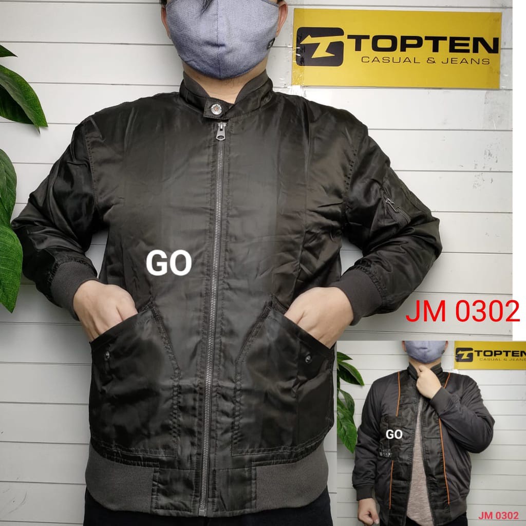 gos  TB TOPTEN JAKET PARASUT Cowok Casual Jaket Pria Tebal Cowok Jaket Outdorr