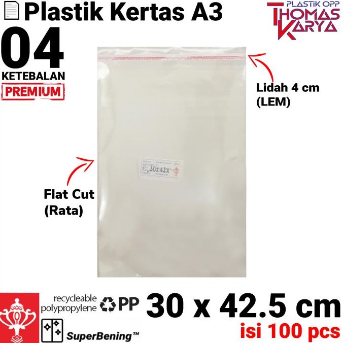 

hanya disini] 30x42.5 cm Plastik OPP TEBAL (LEM) | Plastik A3 | Plastik Hijab