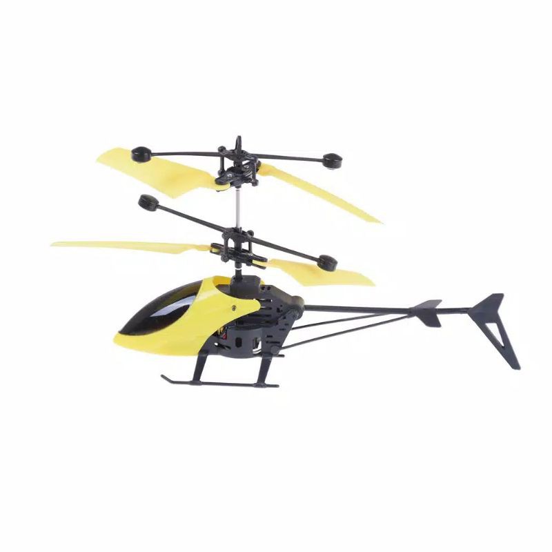 Laristerus79 Mainan pesawat helikopter rc infrared terbang sensor tangan plus remote control anak he